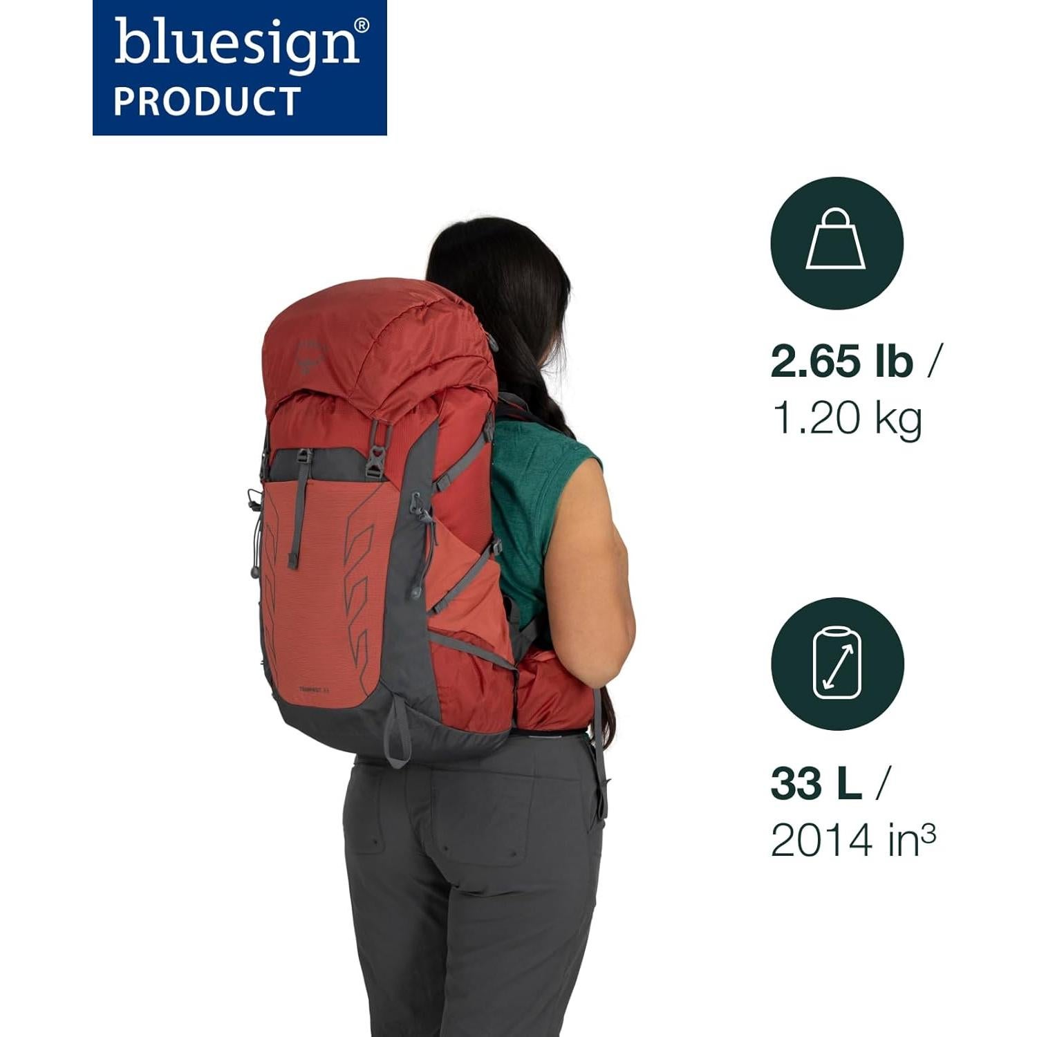 Mochila de Senderismo Osprey Tempest 33L para Mujeres Azul