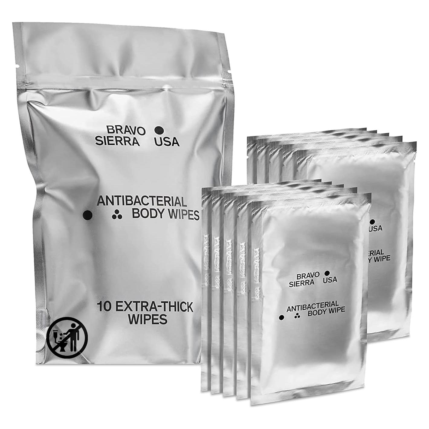 Toallitas Corporales Bravo Sierra - 10 Biodegradables con Aloe Vera