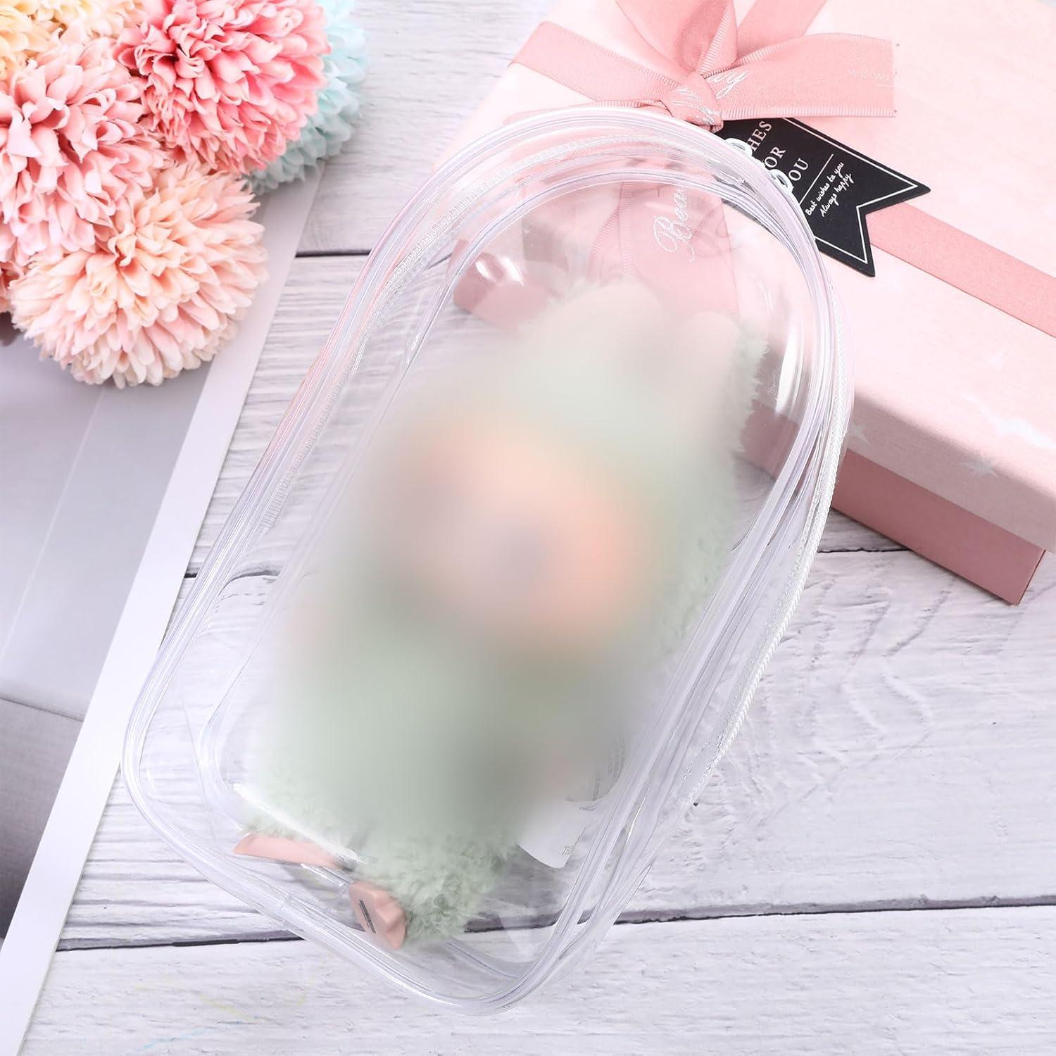 Bolsa de exhibición transparente Jeqqinuz con llavero 20x14cm