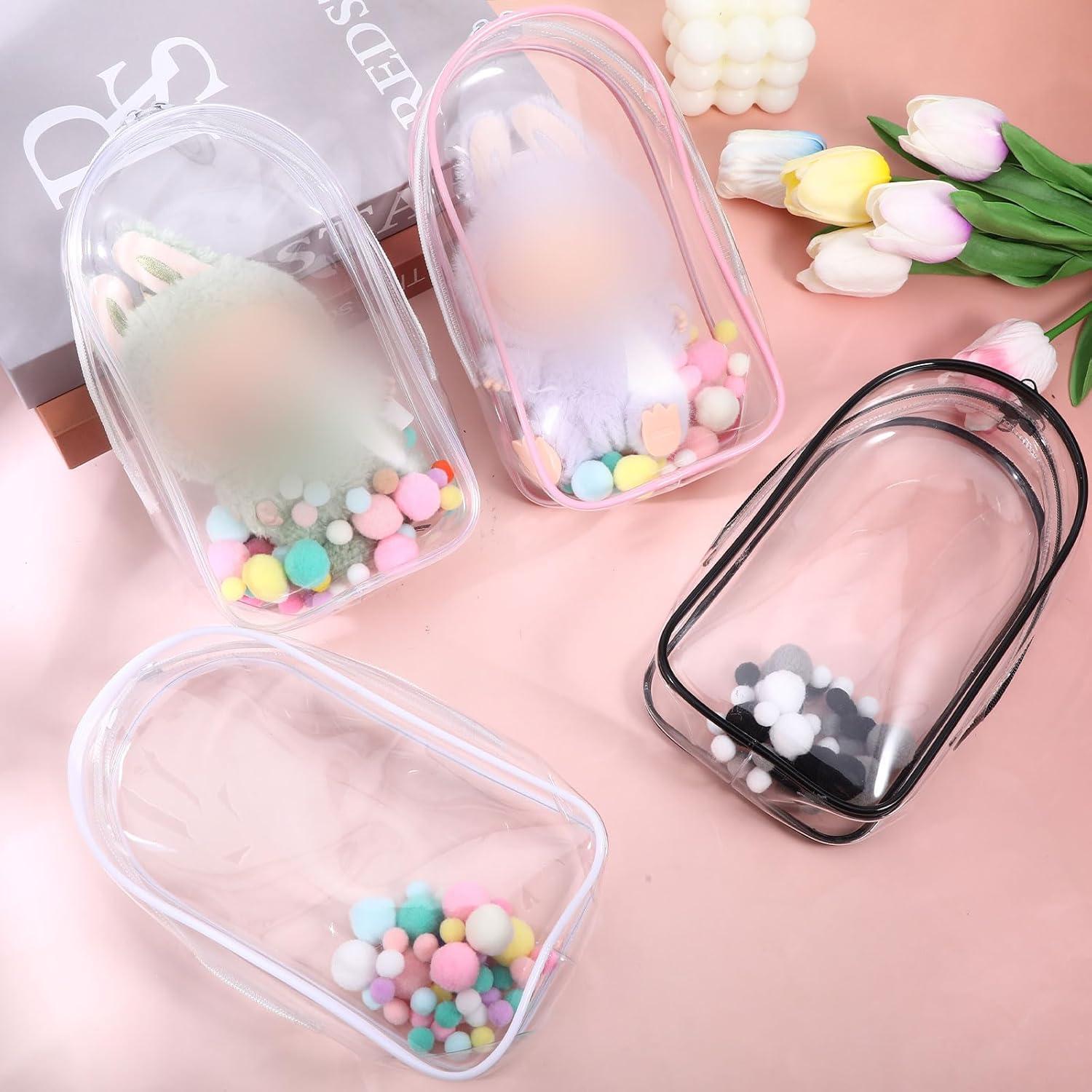 Bolsa de exhibición transparente Jeqqinuz con llavero 20x14cm