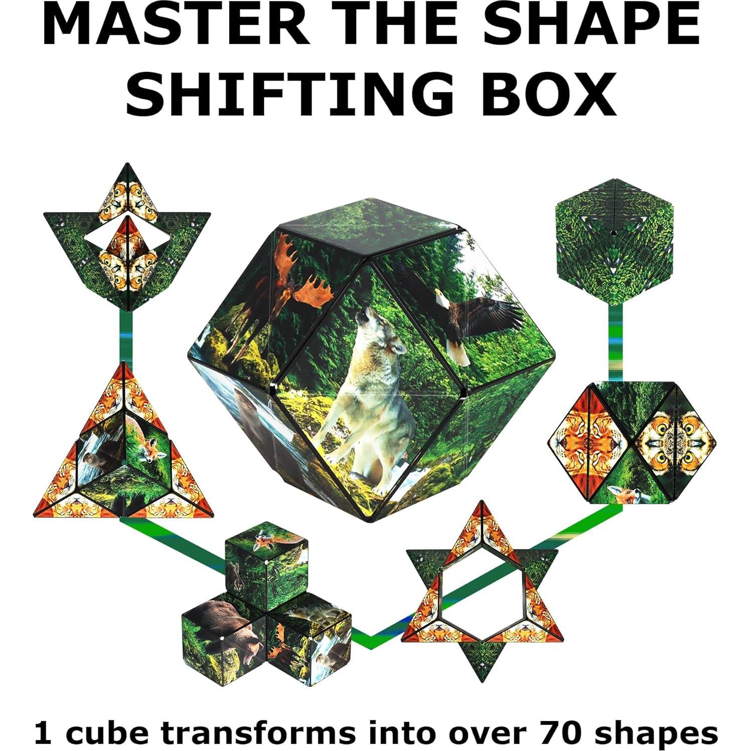 Cubo Antiestrés Shashibo Fun in Motion - 36 Imanes - Bosque