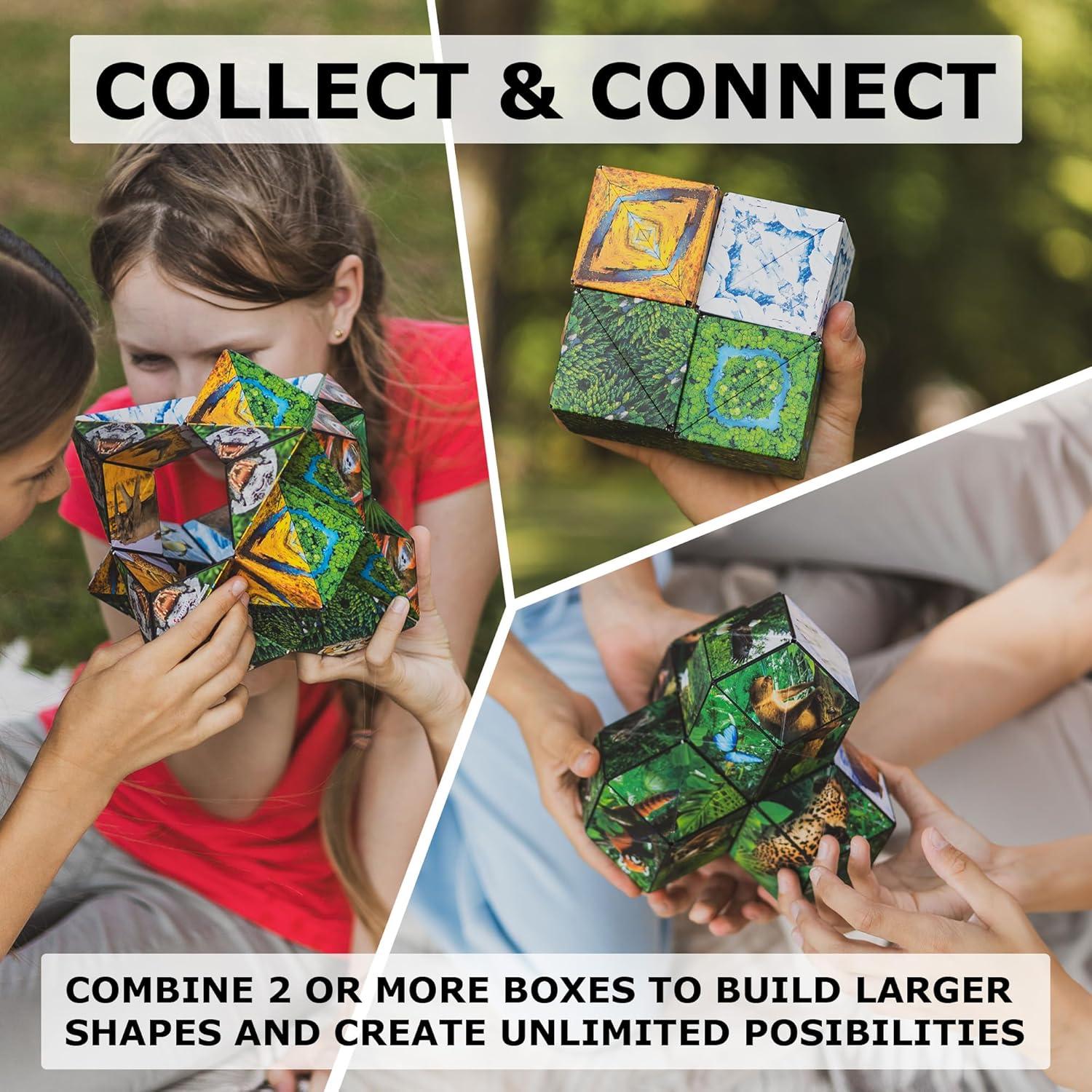 Cubo Antiestrés Shashibo Fun in Motion - 36 Imanes - Bosque