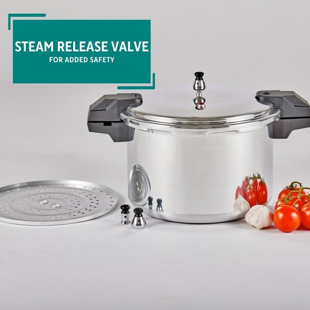Olla a Presión Mirro de Aluminio Pulido 16 Litros Plata