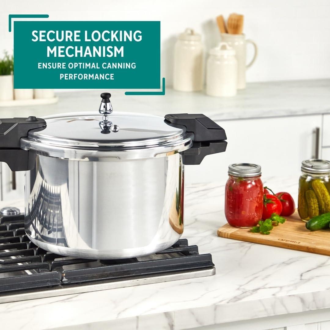 Olla a Presión Mirro de Aluminio Pulido 16 Litros Plata