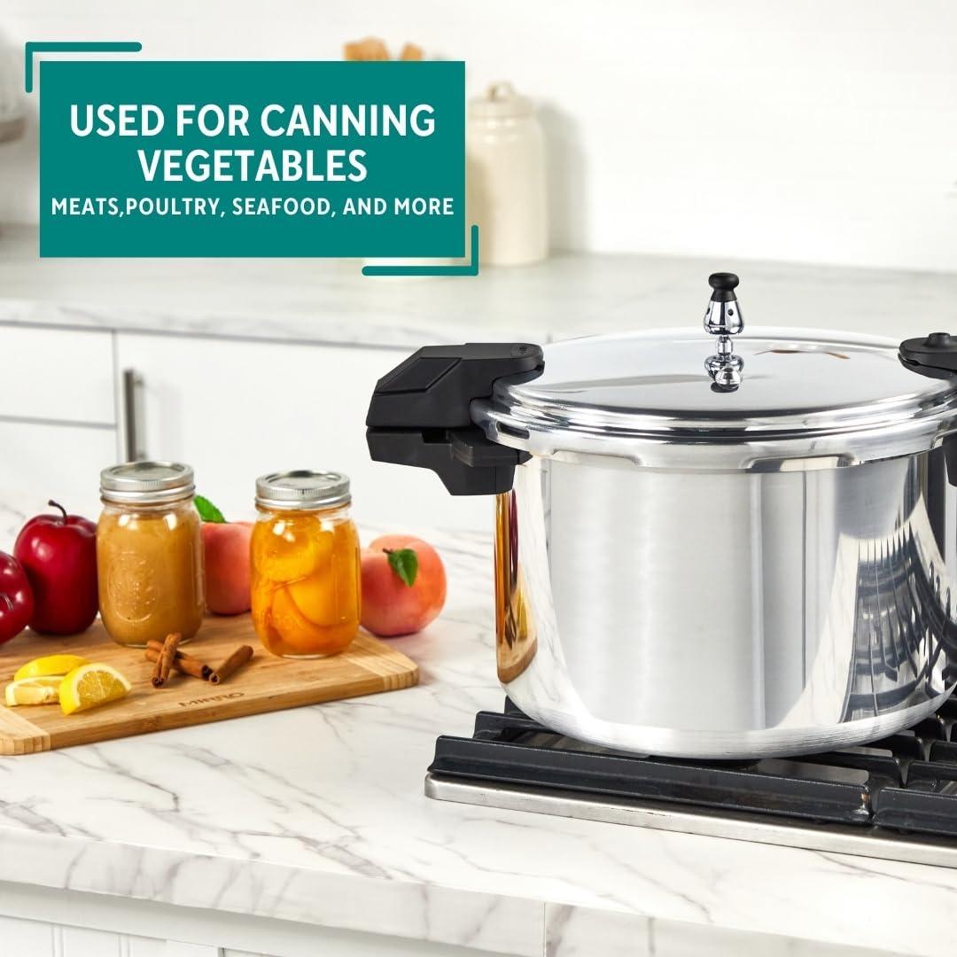 Olla a Presión Mirro de Aluminio Pulido 16 Litros Plata