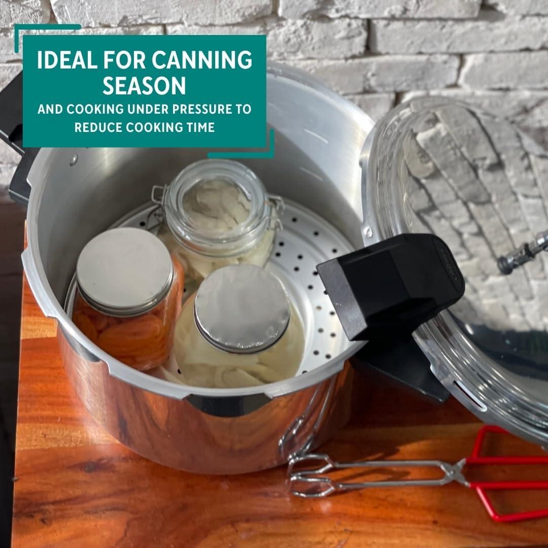 Olla a Presión Mirro de Aluminio Pulido 16 Litros Plata