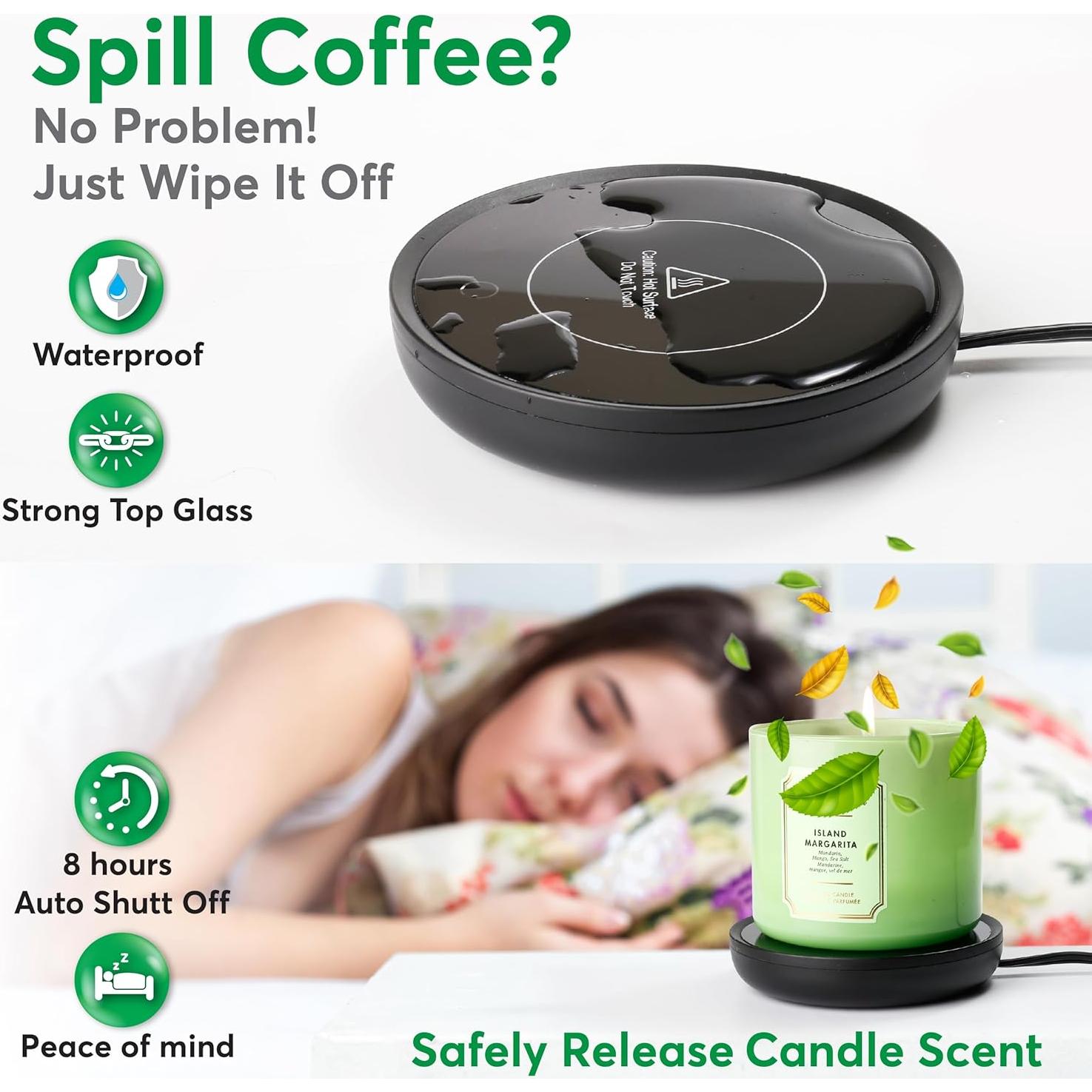 Calentador de Tazas Eléctrico Bulk Paradise 17W Automático Negro