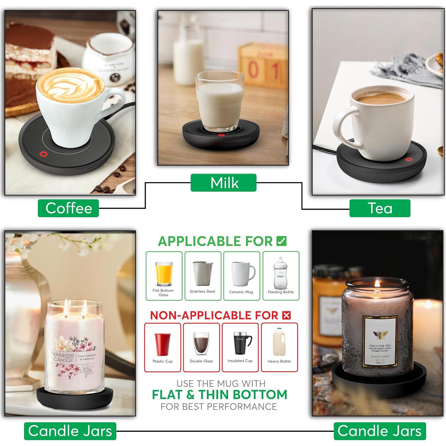 Calentador de Tazas Eléctrico Bulk Paradise 17W Automático Negro