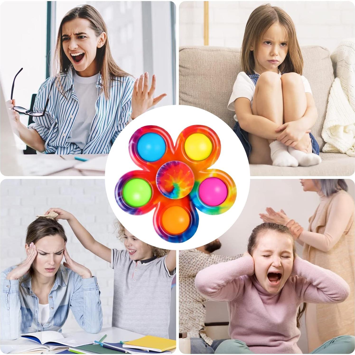 Paquete de 24 Spinners Antiestrés SCIONE para Niños