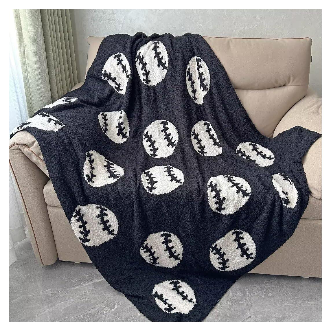 Manta Reversible de Rugby XING7DAY 50x60 cm Microfibra Negra