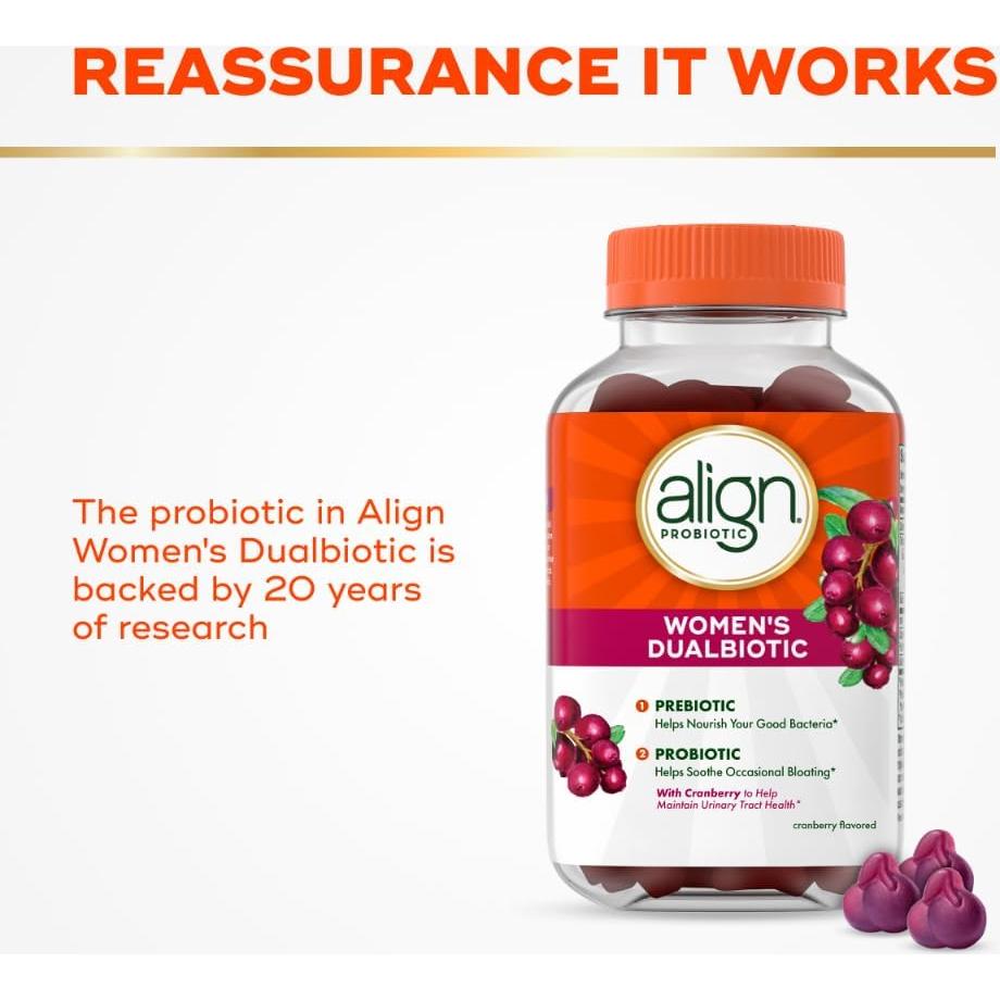 Gominolas Align Probiotico + Prebiotico 50 Unidades Salud Femenina