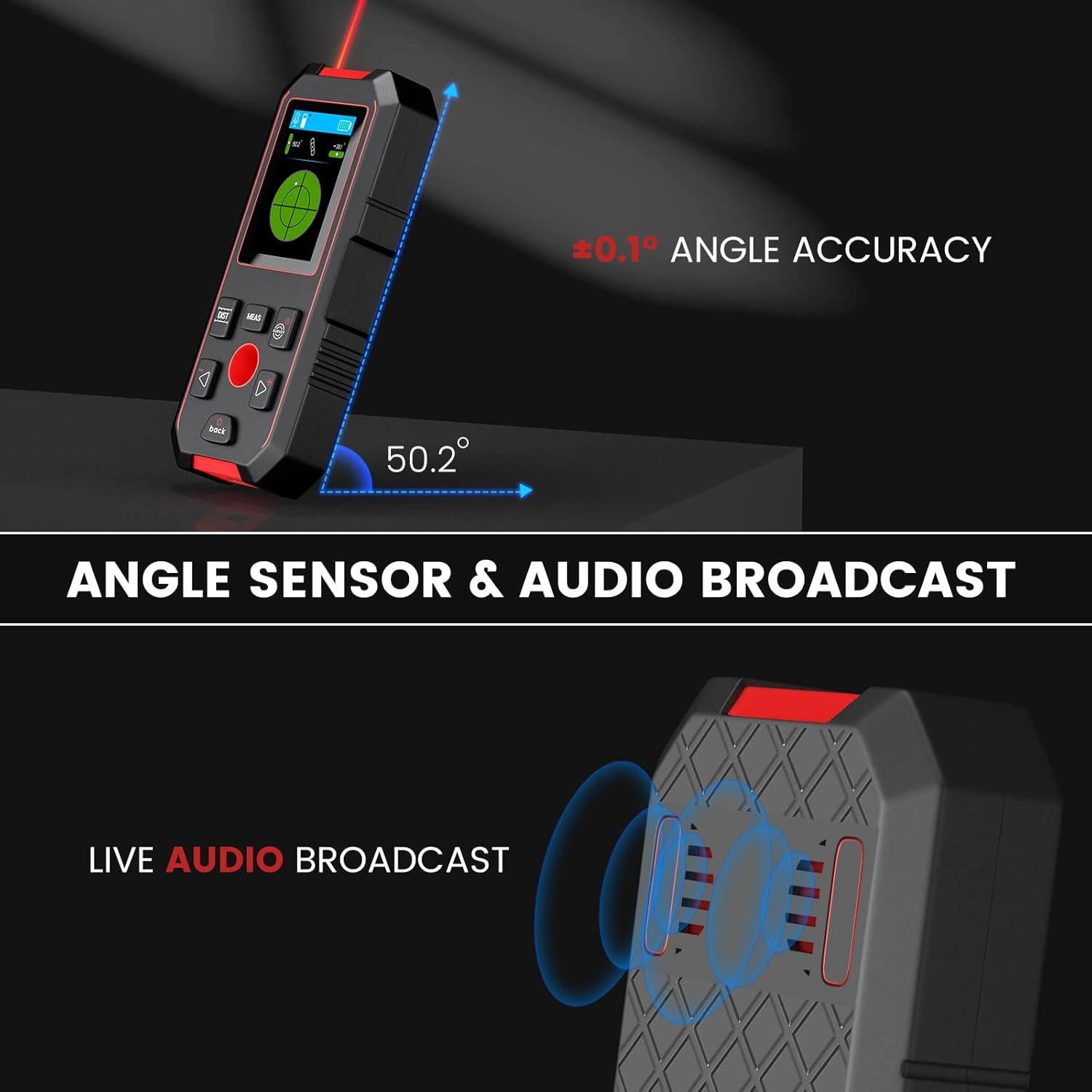 Buscador de Estudio KOLSOL 3 en 1 con Medida Láser 60 m