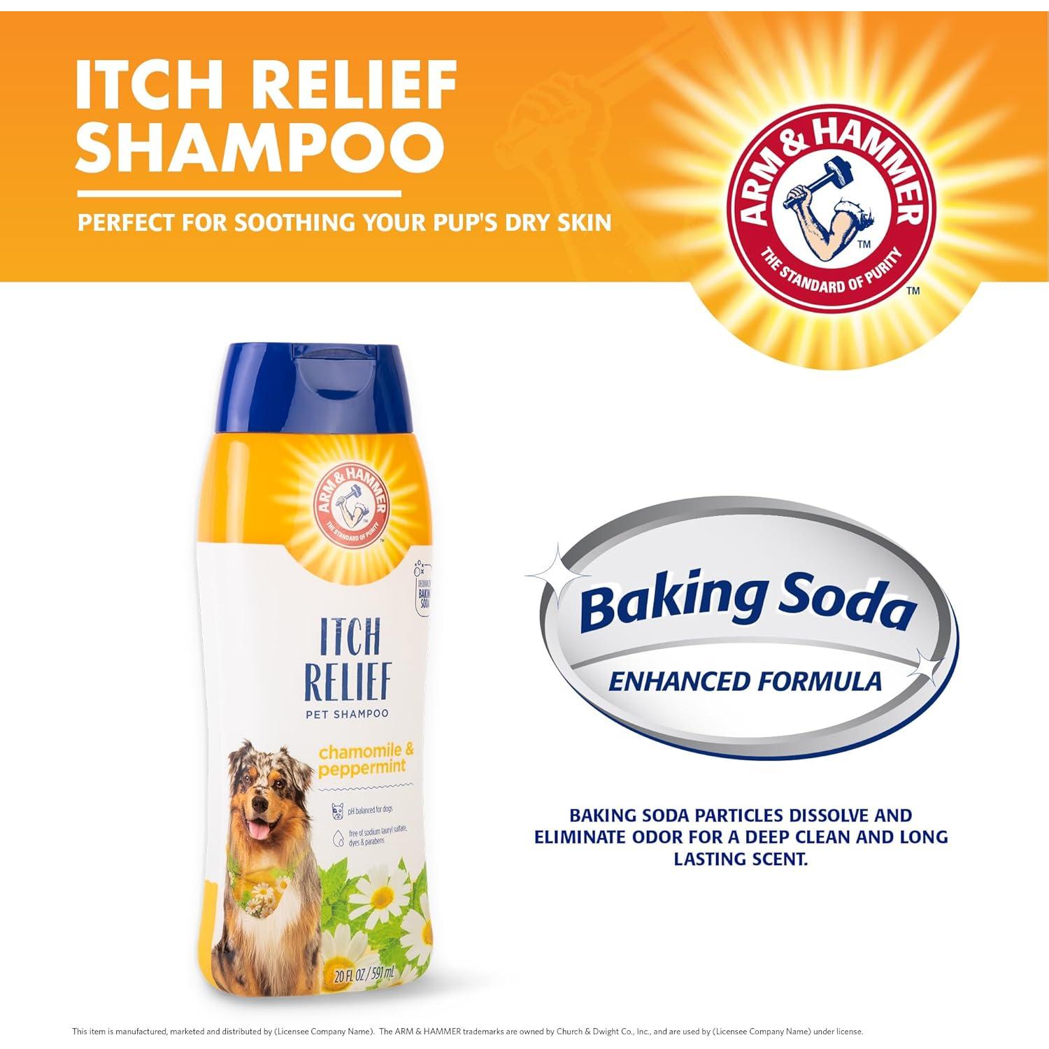 Champú para Perros Arm & Hammer 20oz Alivio Picazón Manzanilla Menta