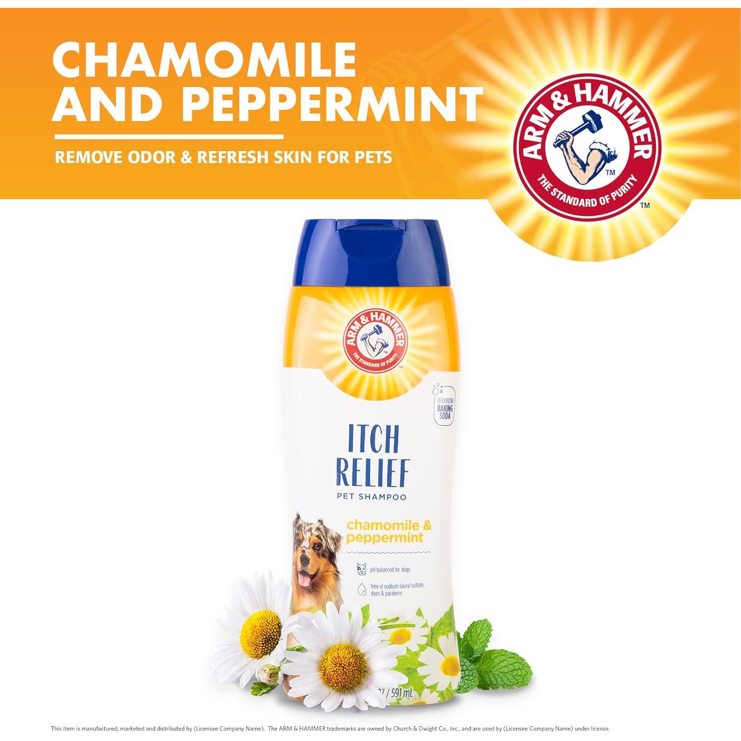 Champú para Perros Arm & Hammer 20oz Alivio Picazón Manzanilla Menta