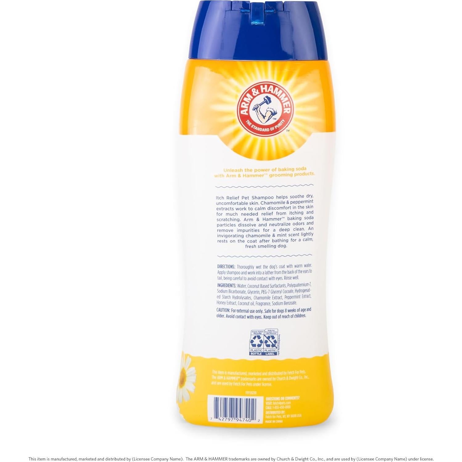 Champú para Perros Arm & Hammer 20oz Alivio Picazón Manzanilla Menta