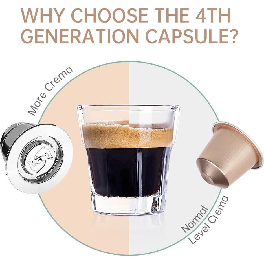 Cápsulas de café reutilizables MG Coffee acero inoxidable 5g