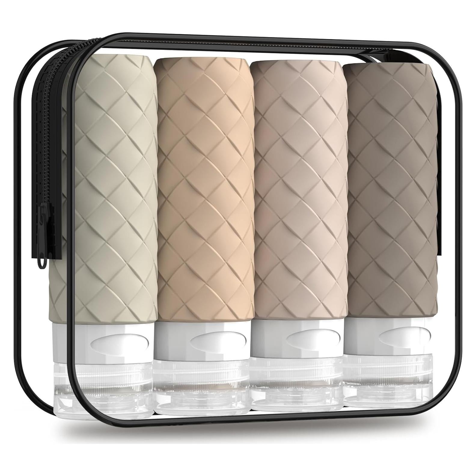 Botellas de Viaje Silevoler 90ml A Prueba de Fugas - 4 Piezas