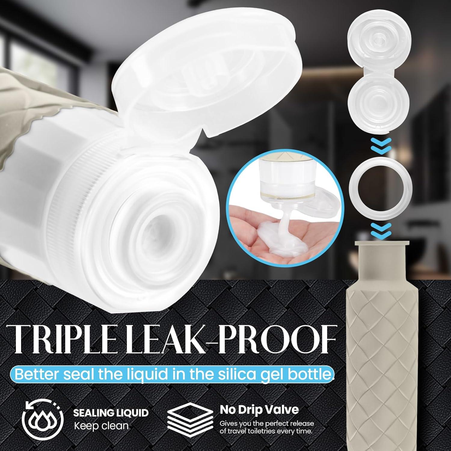 Botellas de Viaje Silevoler 90ml A Prueba de Fugas - 4 Piezas