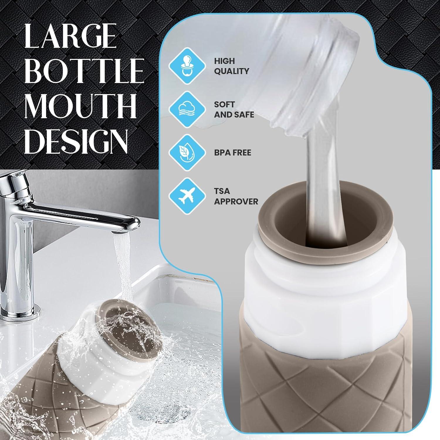 Botellas de Viaje Silevoler 90ml A Prueba de Fugas - 4 Piezas