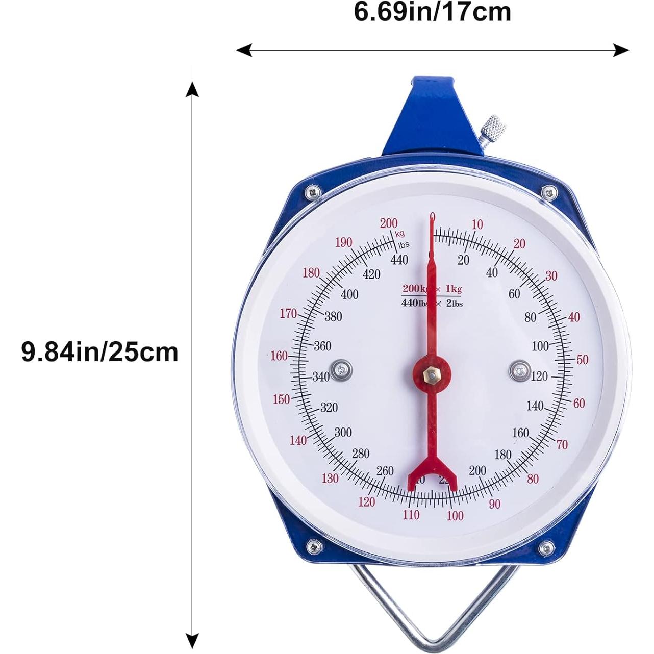 Báscula Colgante Mecánica Yogayet 200kg Azul - Alta Precisión