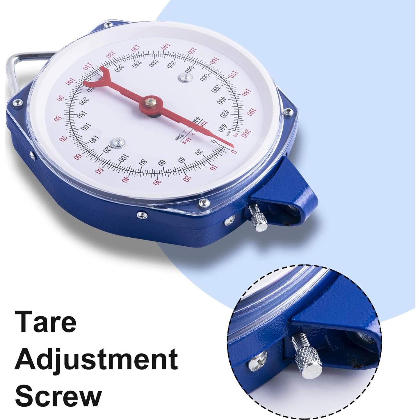 Báscula Colgante Mecánica Yogayet 200kg Azul - Alta Precisión