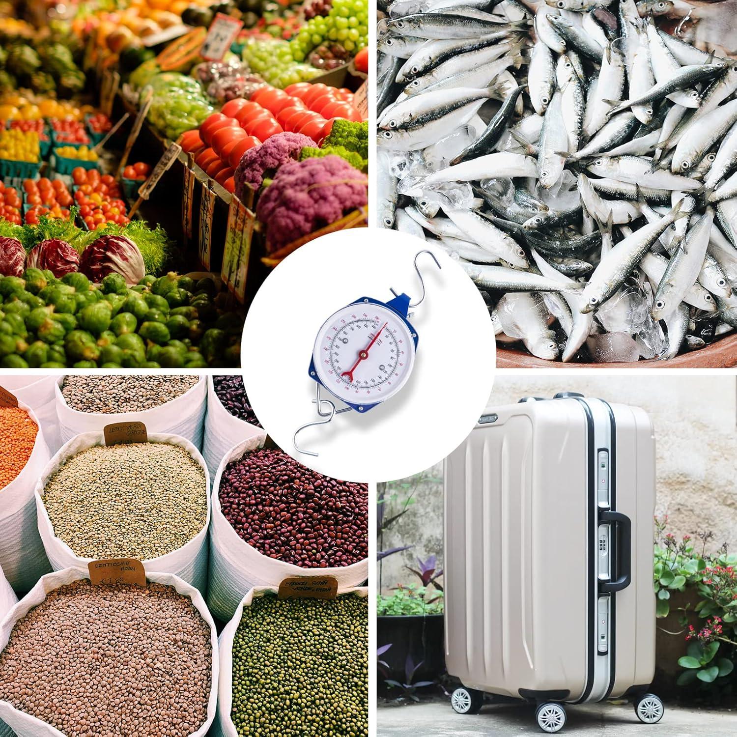 Báscula Colgante Mecánica Yogayet 200kg Azul - Alta Precisión