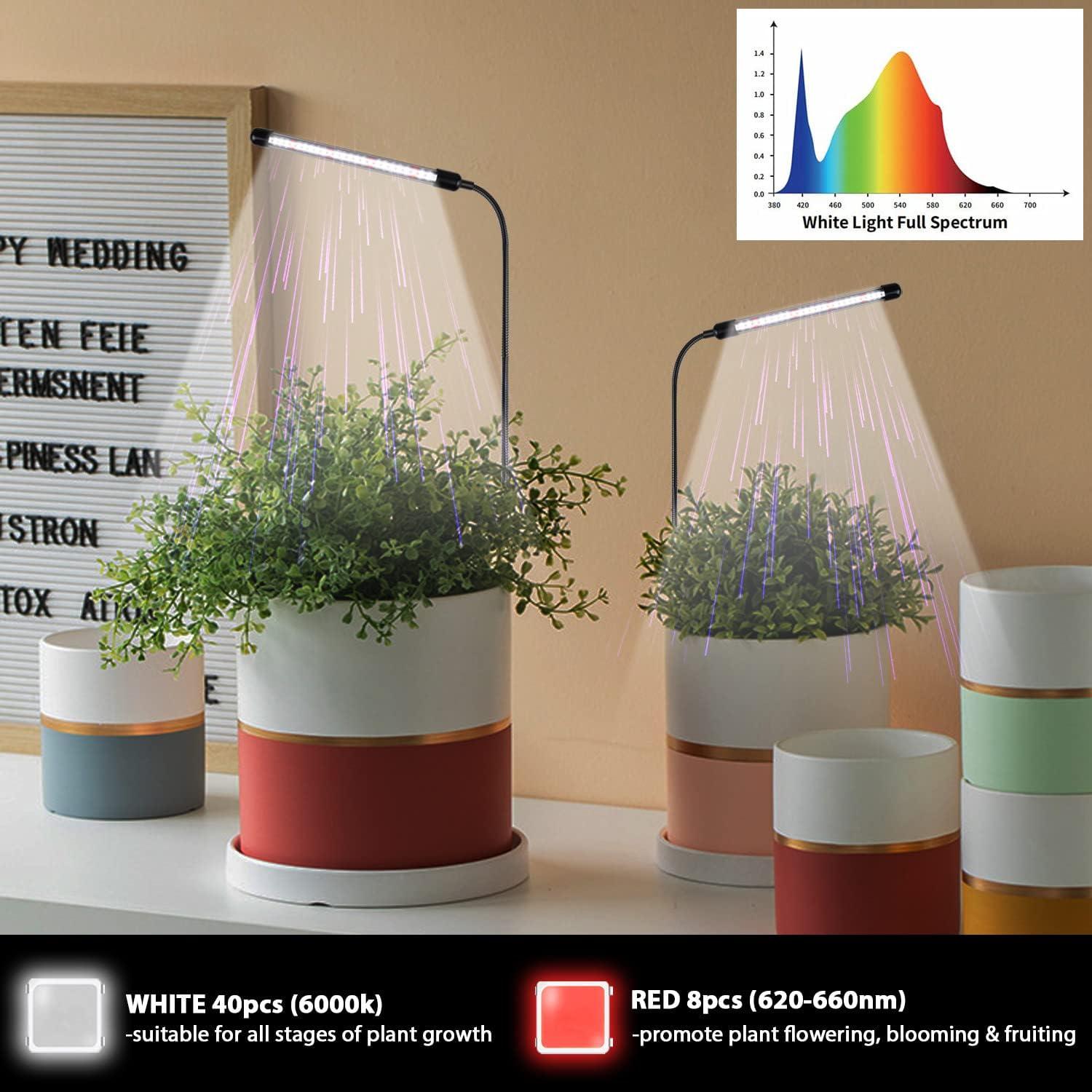 Lámpara de Crecimiento Juhefa 6000K LED para Plantas de Interior