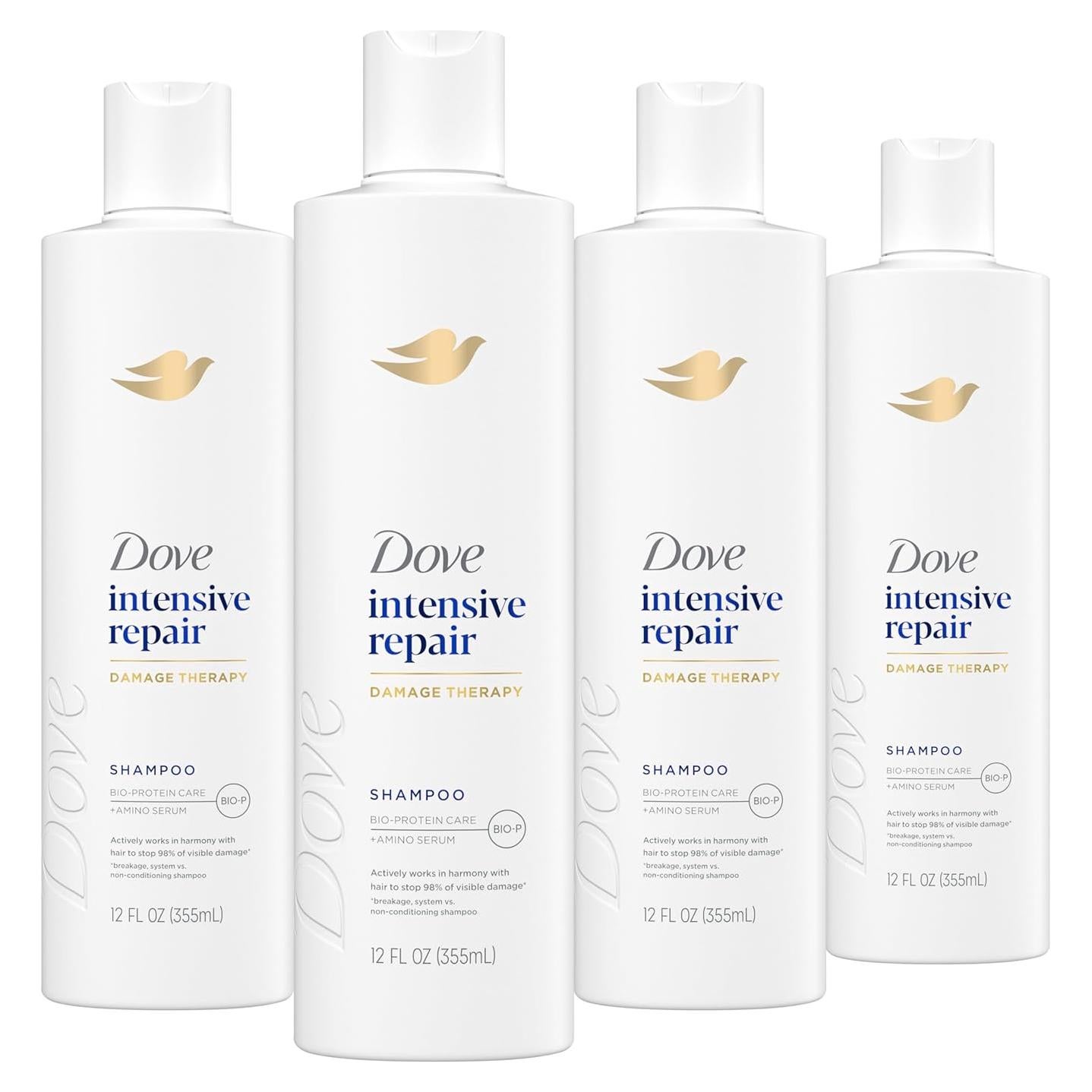 Champú Dove 4 unidades 354 ml Reparación Intensiva Cabello Dañado