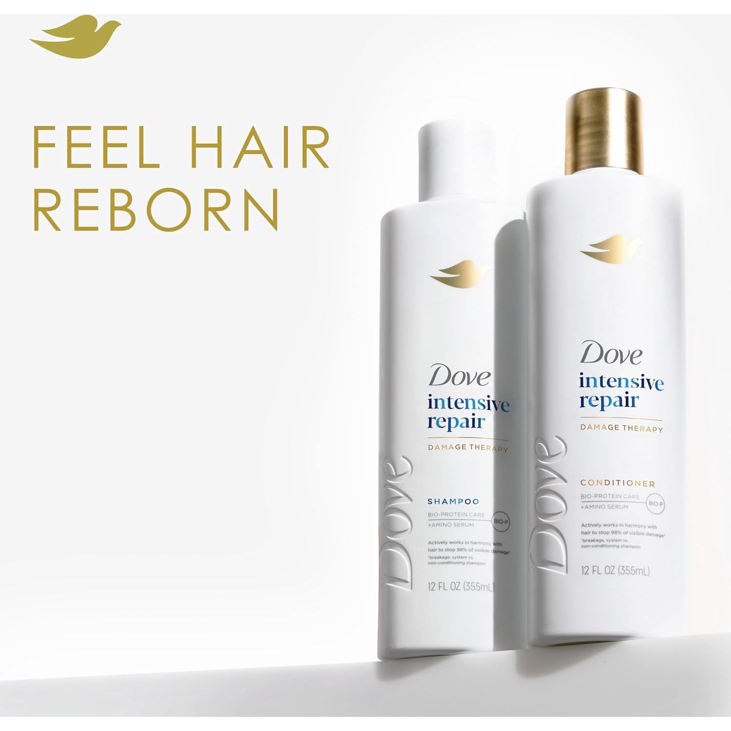 Champú Dove 4 unidades 354 ml Reparación Intensiva Cabello Dañado