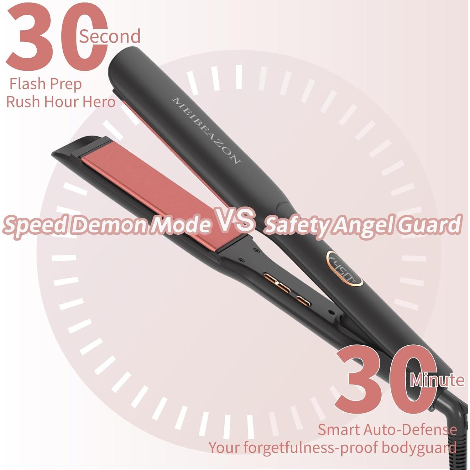 Plancha de Pelo MEIBEAZON MS-02 Cerámica 1.7" Digital 230°C