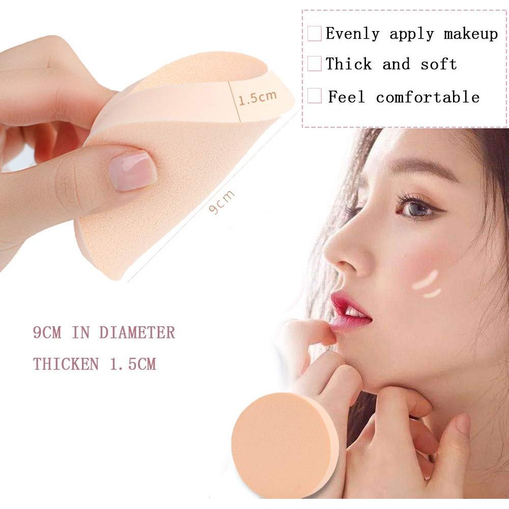 Esponjas de Maquillaje MyOnly 4 Pcs Grandes 9cm Suaves