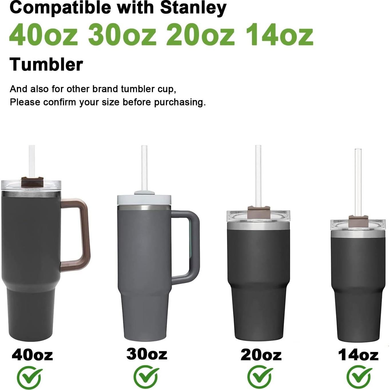Popotes Reutilizables Yoelike para Taza Stanley 30/40oz - 6 Piezas