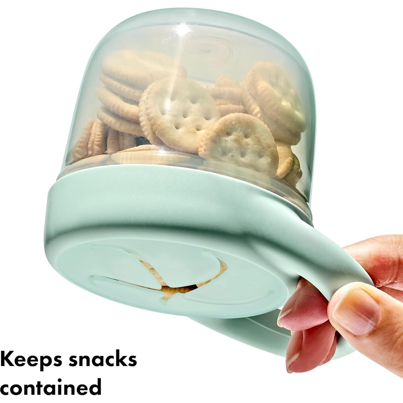 Taza de Snack OXO Tot con Tapa - 2 Unidades, Opal y Flor