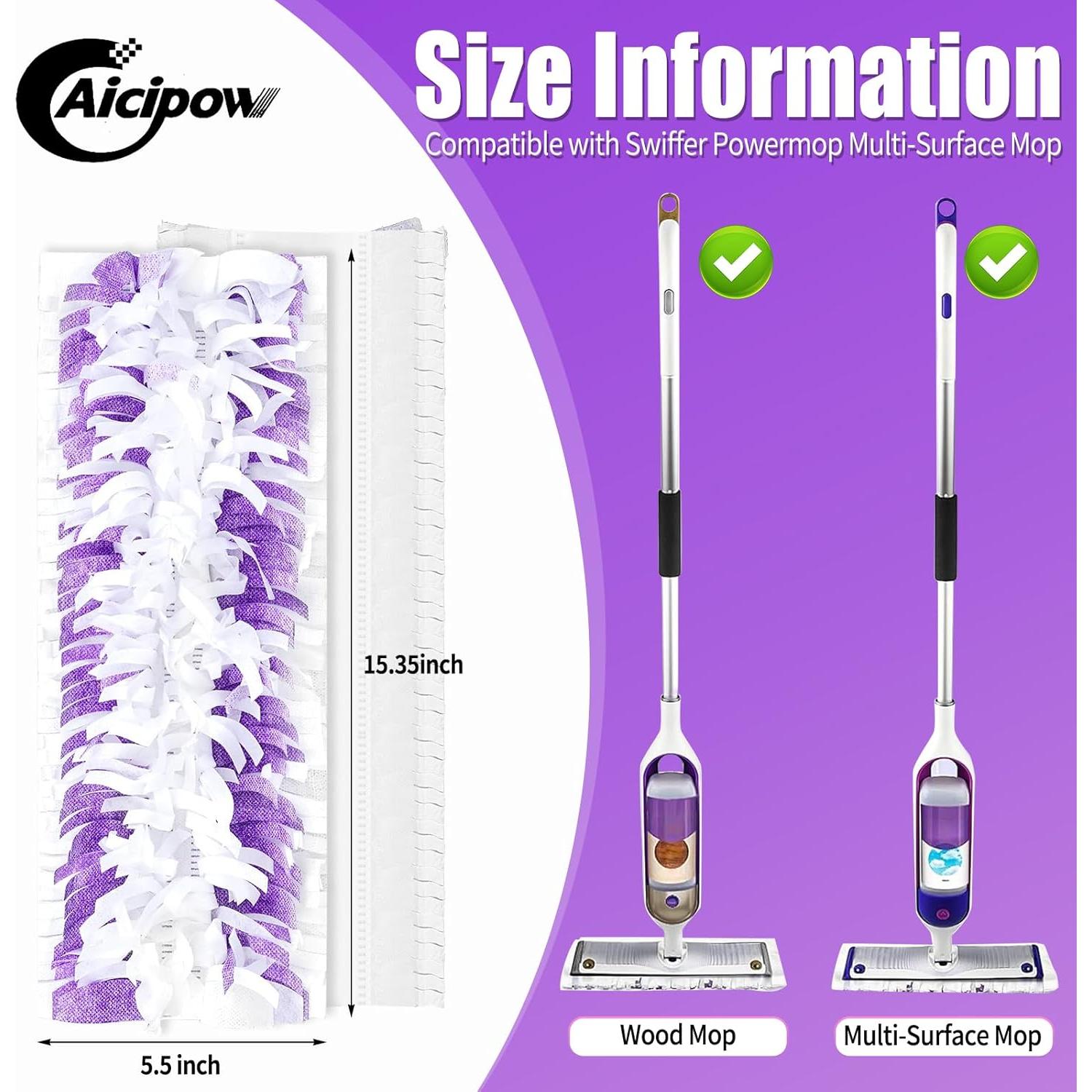 20 Almohadillas Desechables Reemplazo Power Swiffer Aicipow