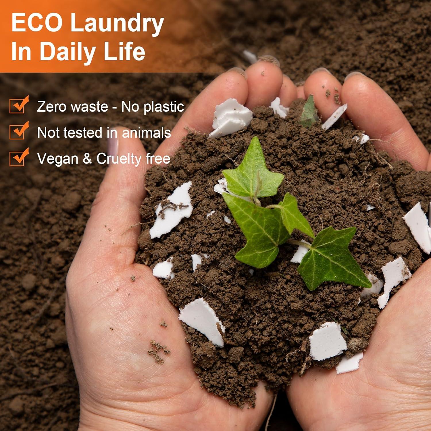 Hojas de detergente ecológico Binbata 200 cargas aroma cítrico