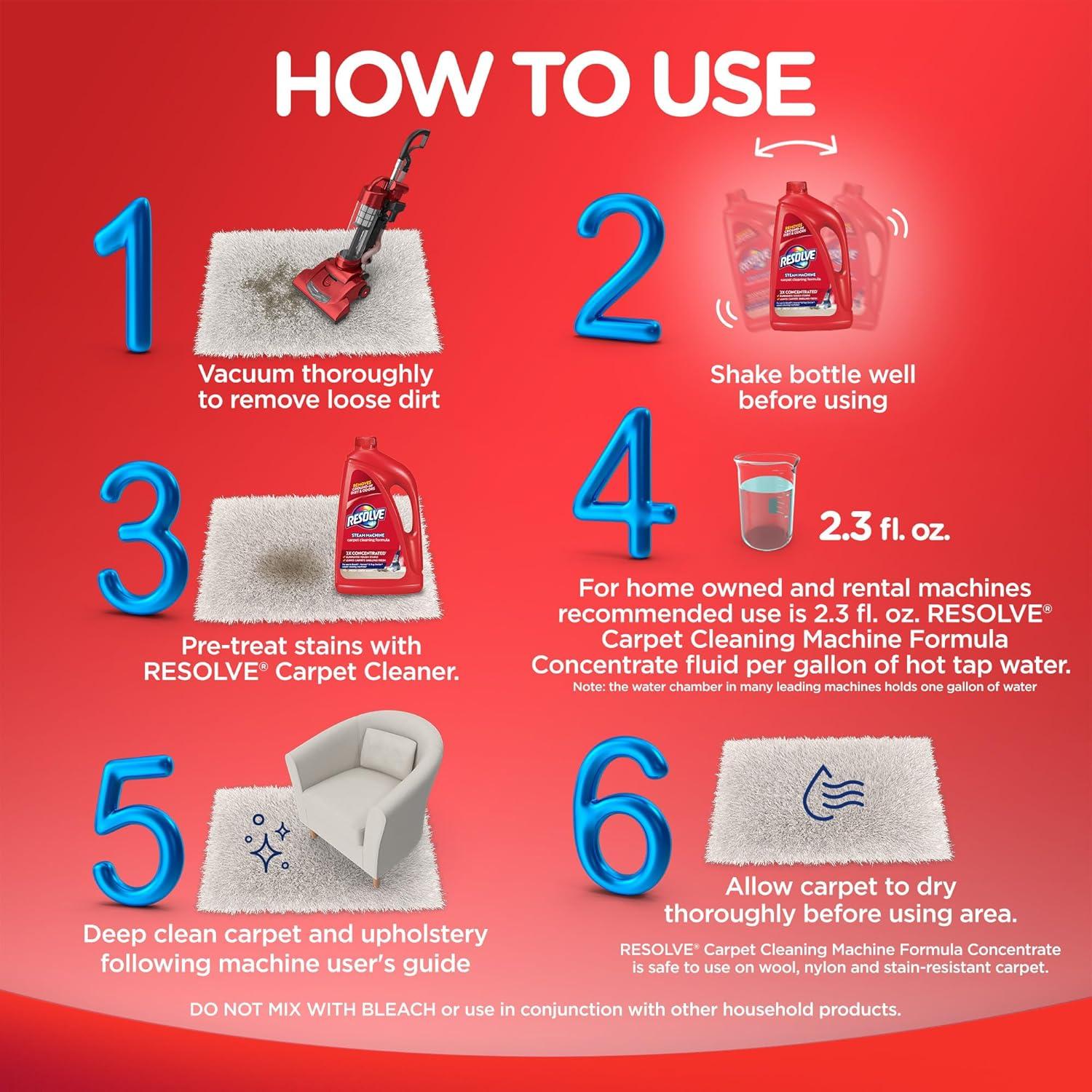 Limpiador de Alfombras Resolve 1.77 L 2X Concentrado Original