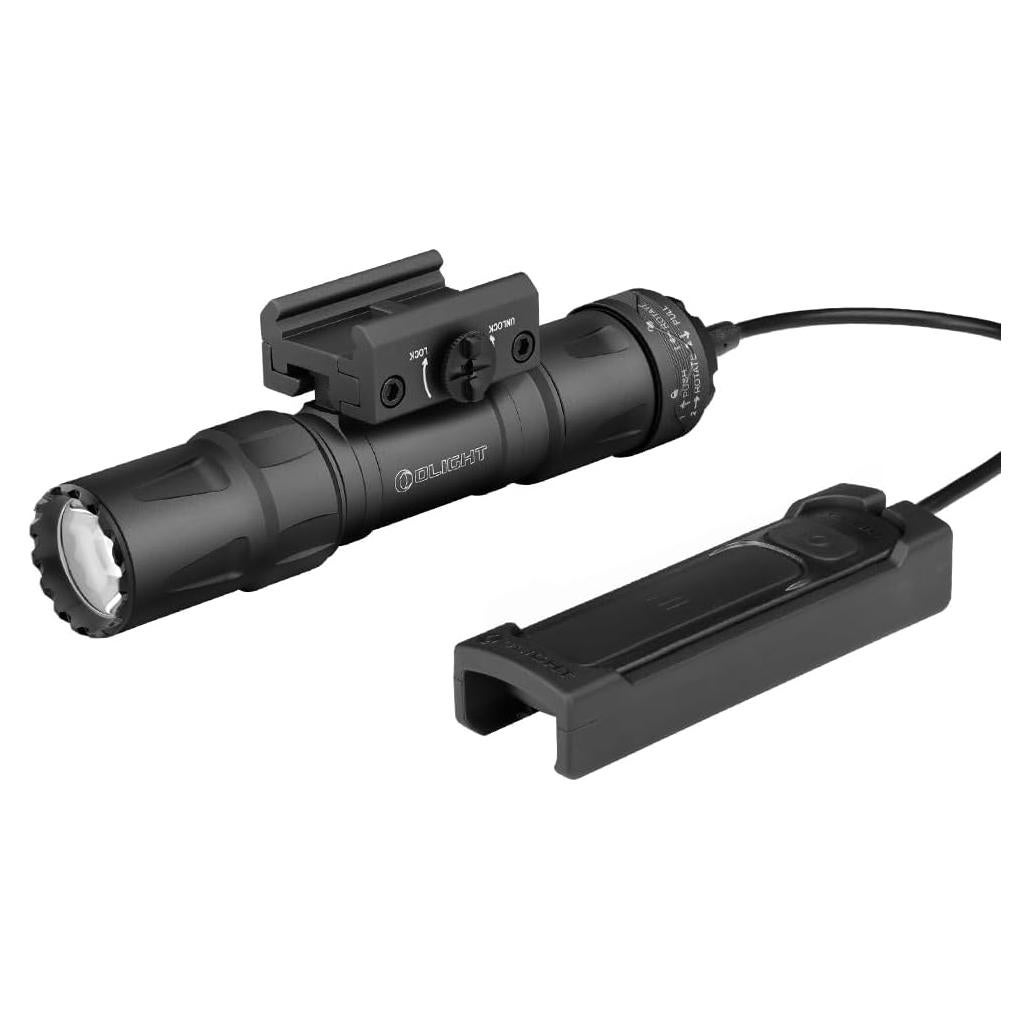 Linterna Táctica OLIGHT Odin S 1500 Lúmenes IPX8 Negra