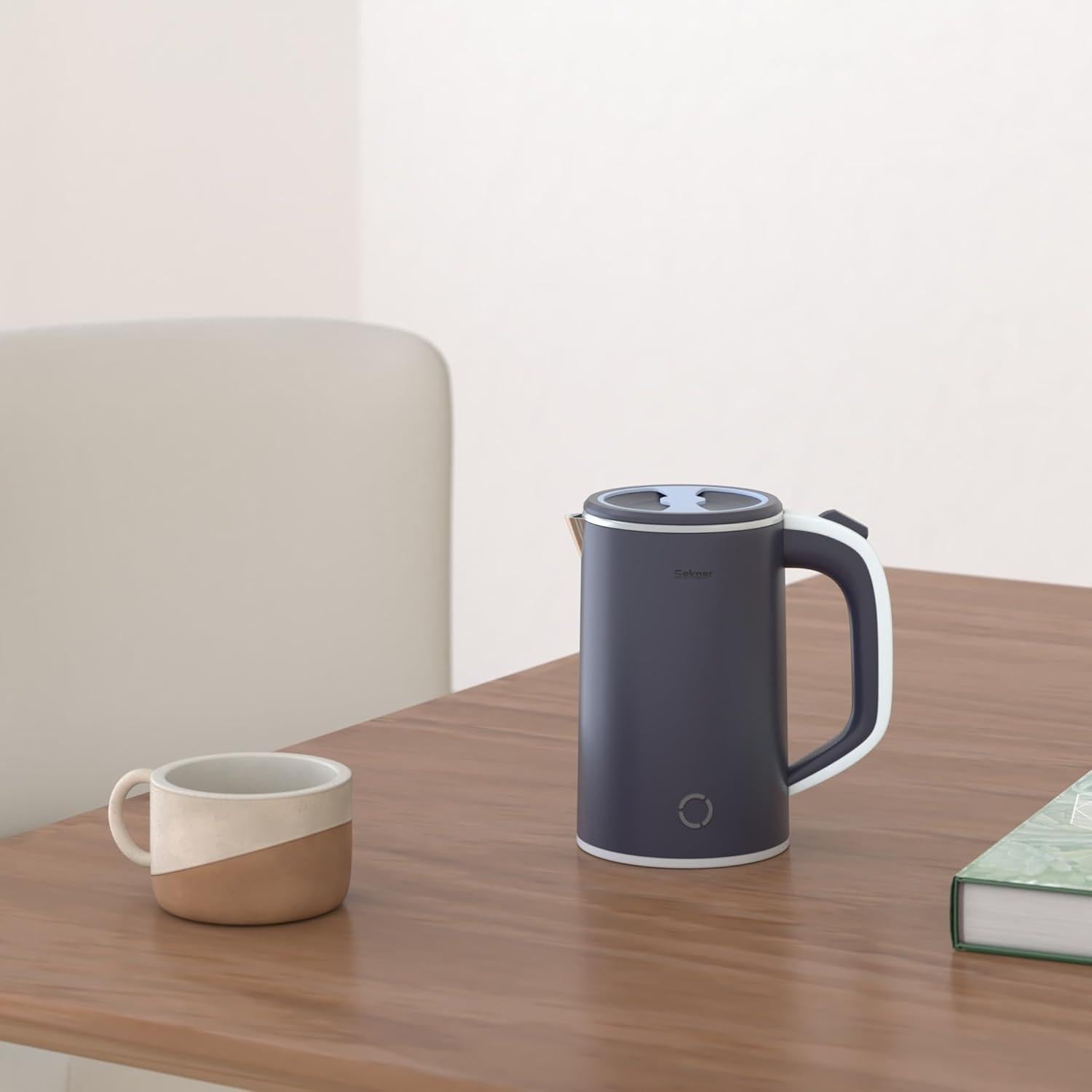 Hervidor Eléctrico Sekaer V01-B 0.8L Acero Inoxidable Portátil