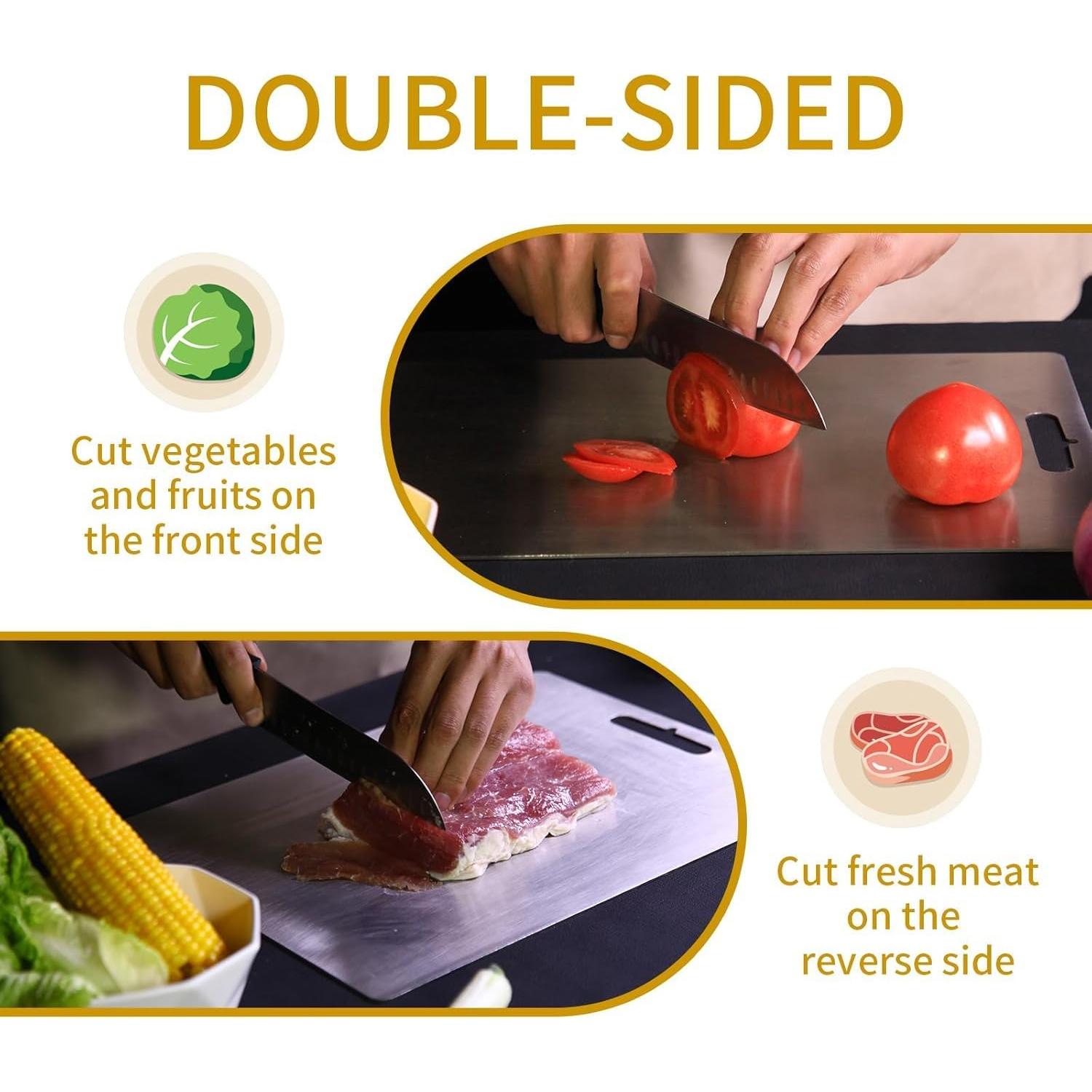 Tabla de Cortar de Titanio Yainmos 30.48x22.86 cm Higiénica