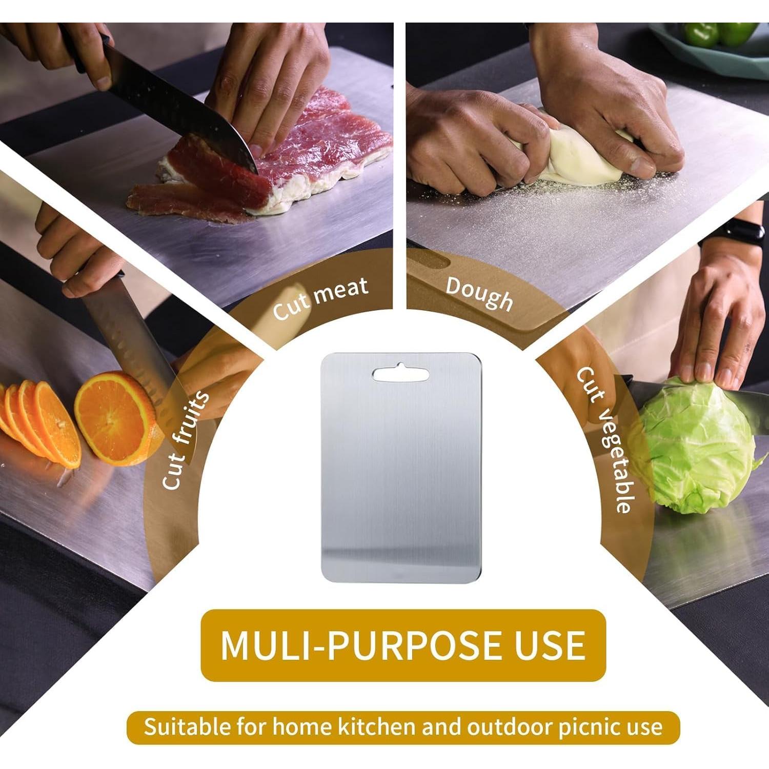 Tabla de Cortar de Titanio Yainmos 30.48x22.86 cm Higiénica