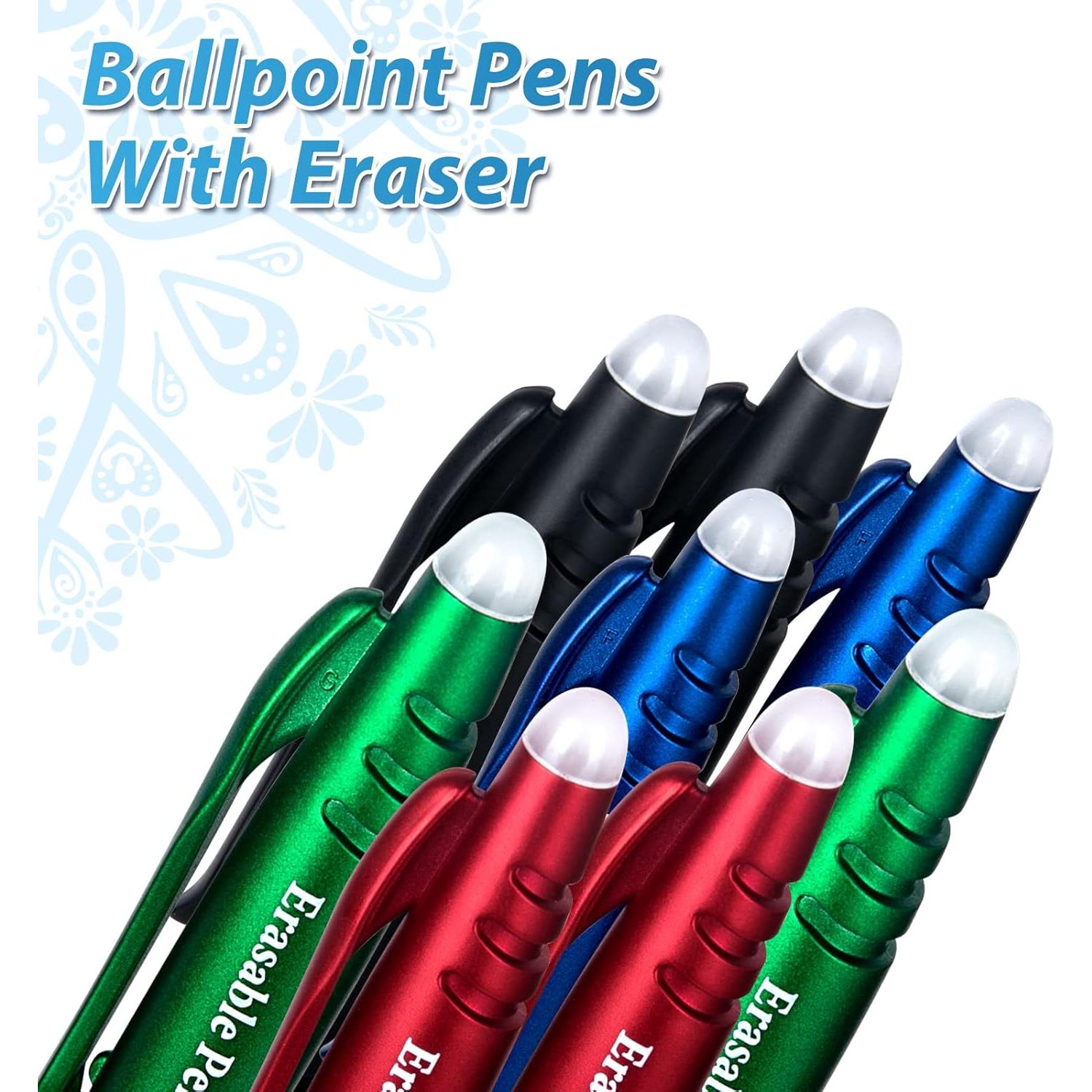 Bolígrafos de Gel Borrables KERIFI 0.7mm - 8 Colores