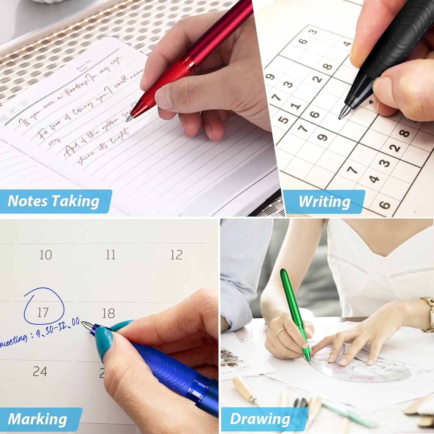 Bolígrafos de Gel Borrables KERIFI 0.7mm - 8 Colores