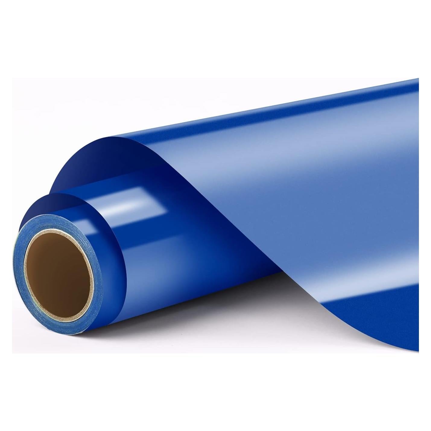 Rollos de Vinilo Adhesivo Permanente Azul HTVRONT 30.48 cm x 3.35 m