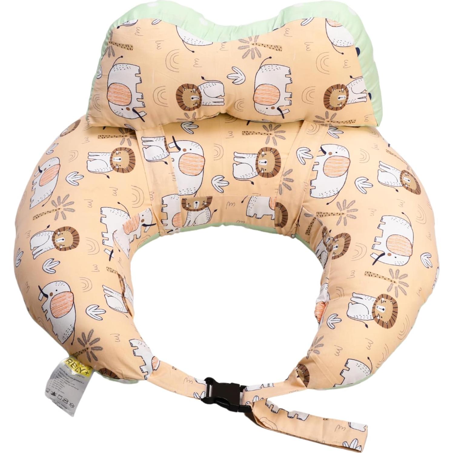 Juego de Almohadas de Lactancia Rely+ 2 Piezas Algodón Durazno