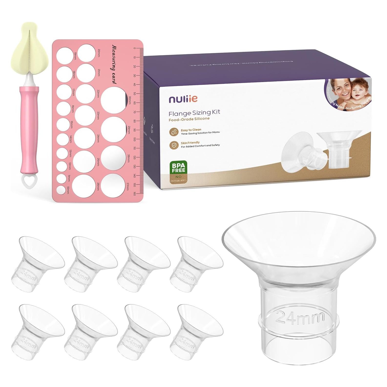 Kit de Reemplazo de Flanges de Silicona Nuliie 24mm 8PCS