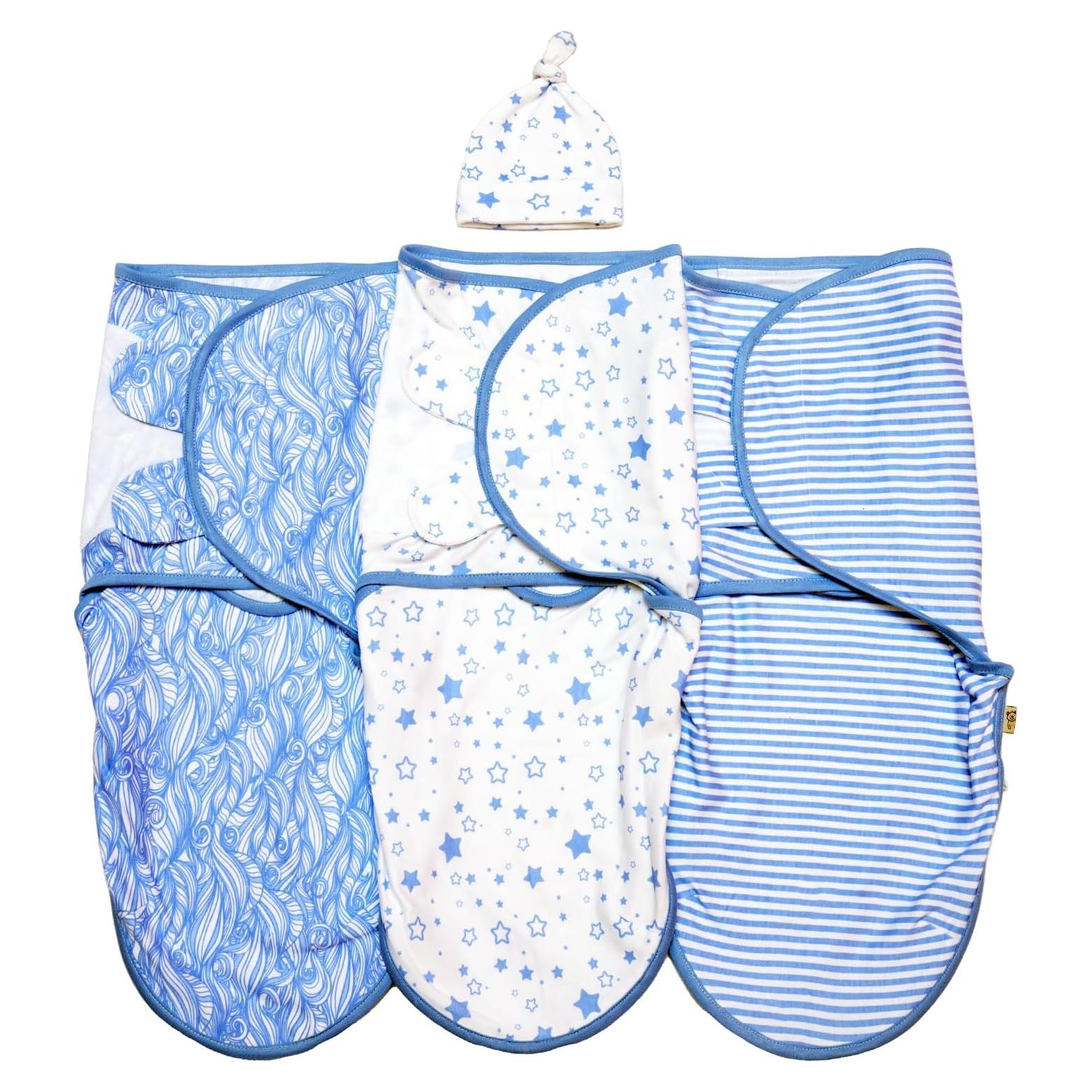 Saco de dormir para bebés Babykinz 0-3 meses 100% algodón