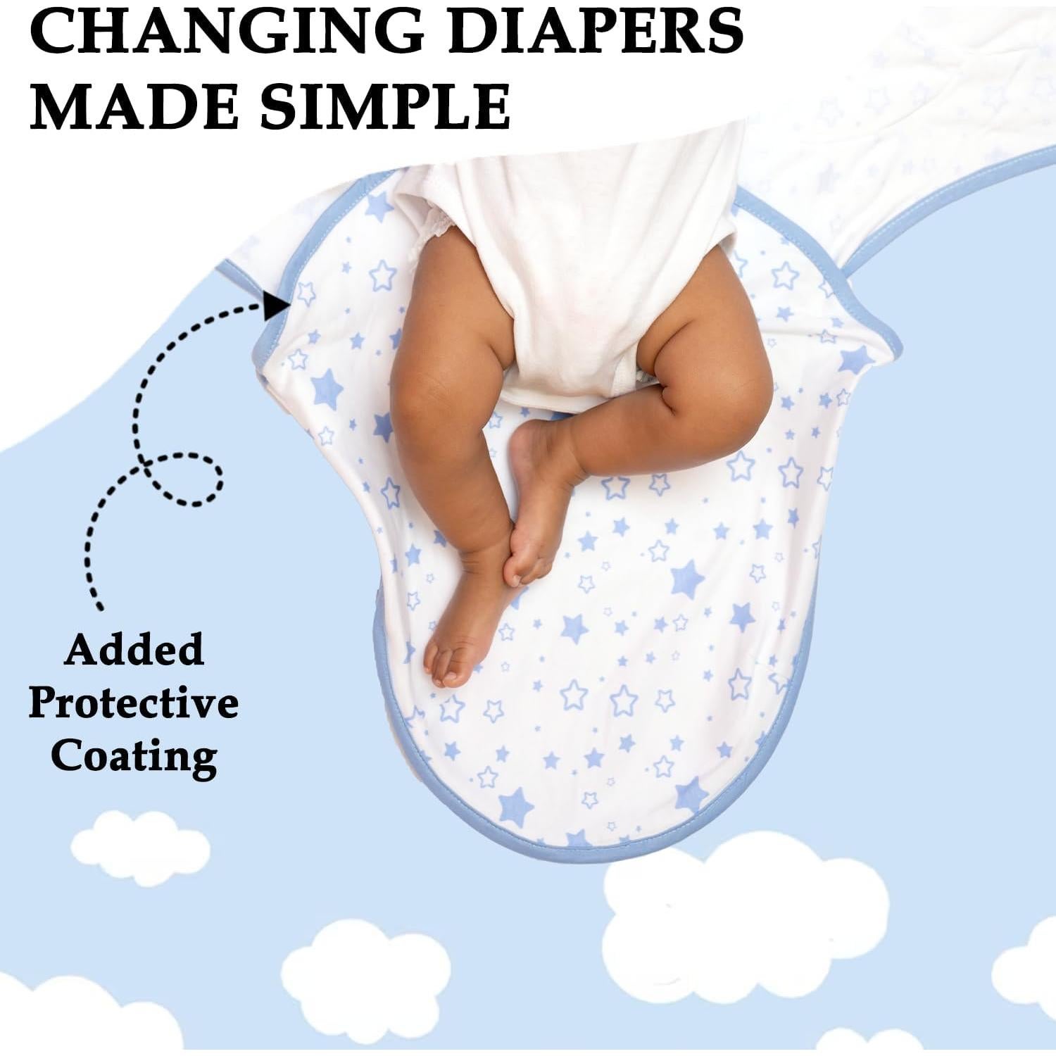 Saco de dormir para bebés Babykinz 0-3 meses 100% algodón