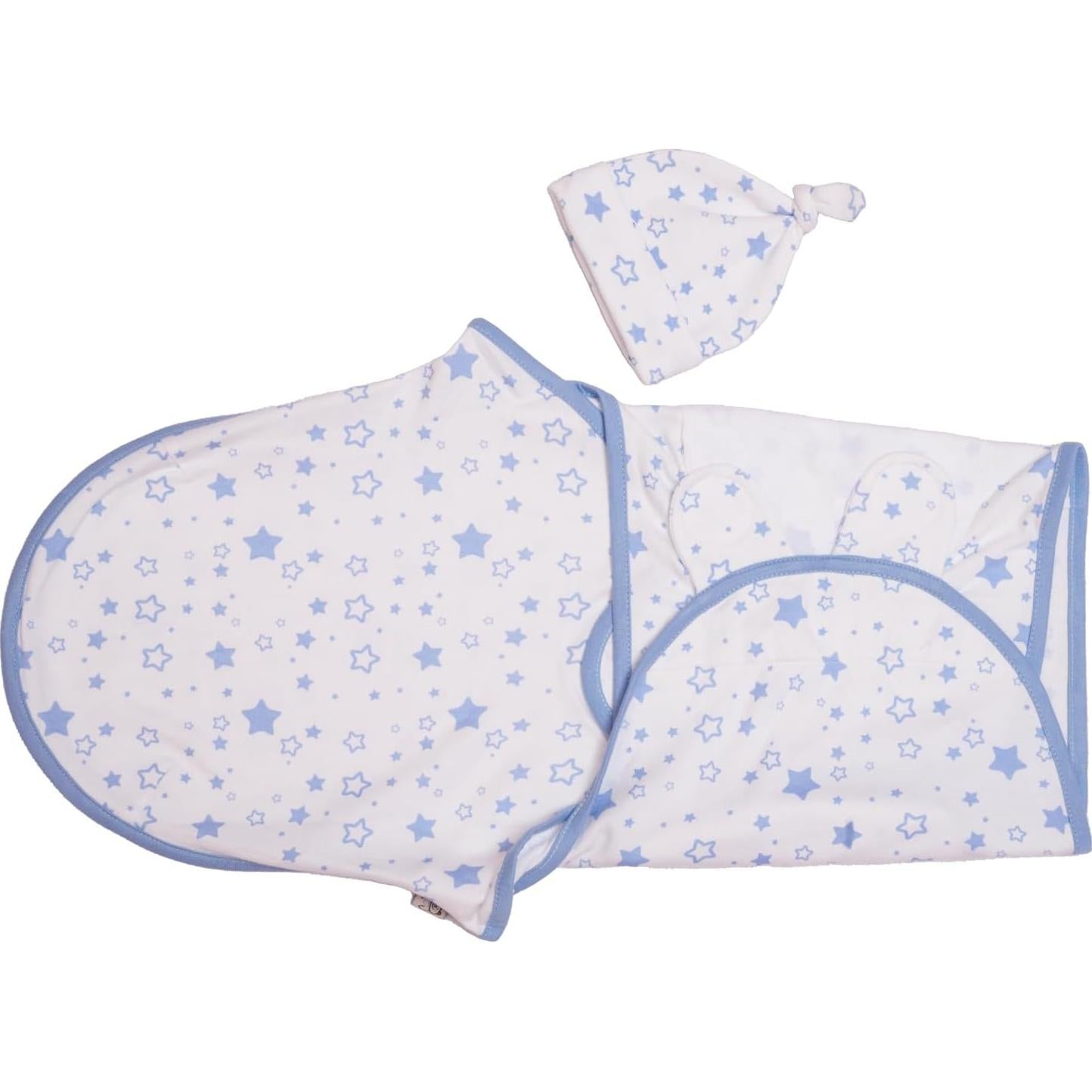 Saco de dormir para bebés Babykinz 0-3 meses 100% algodón