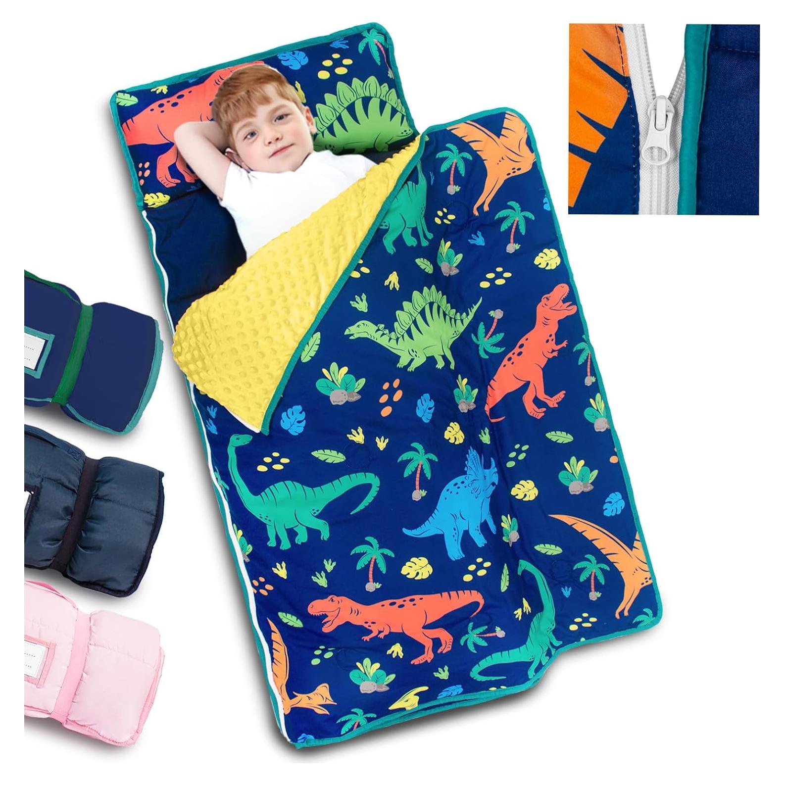 Esterilla de Siesta Primlect para Niños 139.7x55.9cm Dinosaurio Azul