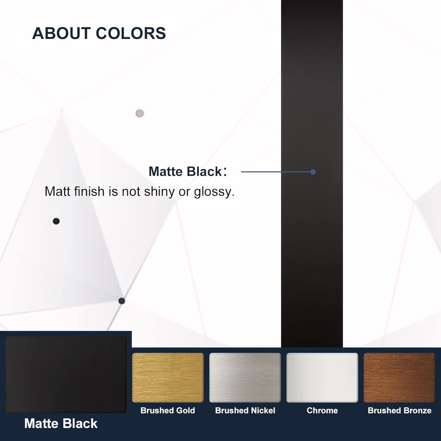 Espejo de Pared Cuadrado ANDY STAR 61x61 cm Negro Mate